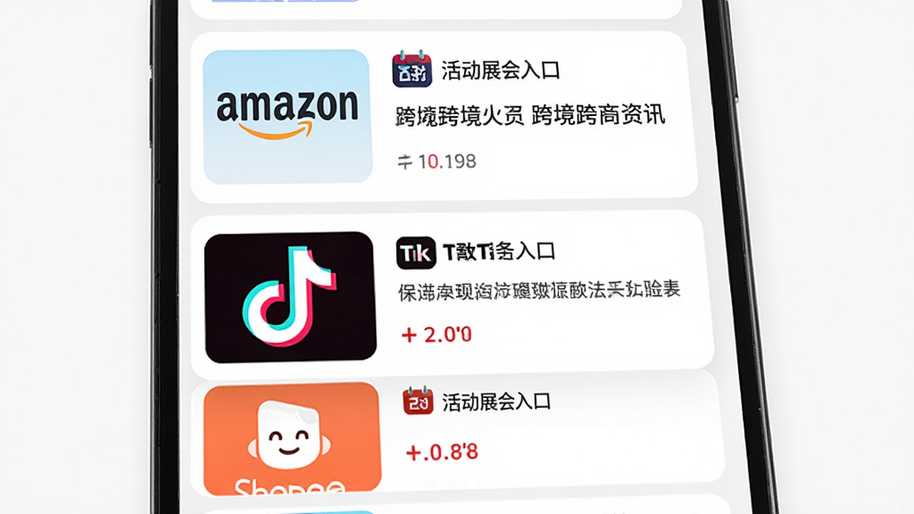 �����羳App��ҳչʾ�羳������Ѷ�б��ͻչ����ڣ�����Ϊ�ֻ���Ļ���棬����Ϊ������Ѷ��Ƭ�����Ű���ͼ���ģ����Ϊ�ִ���Լ����磬ϸ�ڰ�������ѷ��TikTok��Shopee��ƽ̨ͼ��ͻ������ʶ�����ʸ��壬�ɾ��޶���Ԫ��