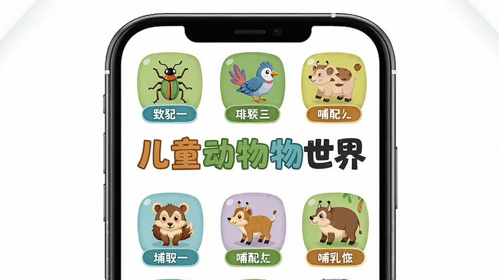 ��ͯ��������Ӧ����ҳչʾ����ٿƷ��࣬���������Ƕ�ͯ���������������ƣ�����Ϊ�ֻ���Ļ����ʾ���桢���ࡢ���鶯��ͼ�꣬����Ϊ����չʾ���Ű�������࣬���Ϊ��ͨ�����磬ϸ�ڰ�������廭�ͷ����ǩ�����ʸ��壬�ɾ����޶���Ԫ��
