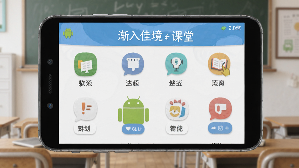 渐入佳境课堂 安卓版 功能操作界面