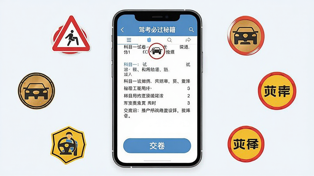 �ݿ��ع��ؼ��ֻ�������棬������ʾ��Ŀһ�Ծ���Ŀ���ײ��н�����ť�����ܻ��ƽ�ͨ��־ͼ�꣬���ּ�࣬�Ű���������ƽ�����ϸ�ڸɾ��������������޶���Ԫ��