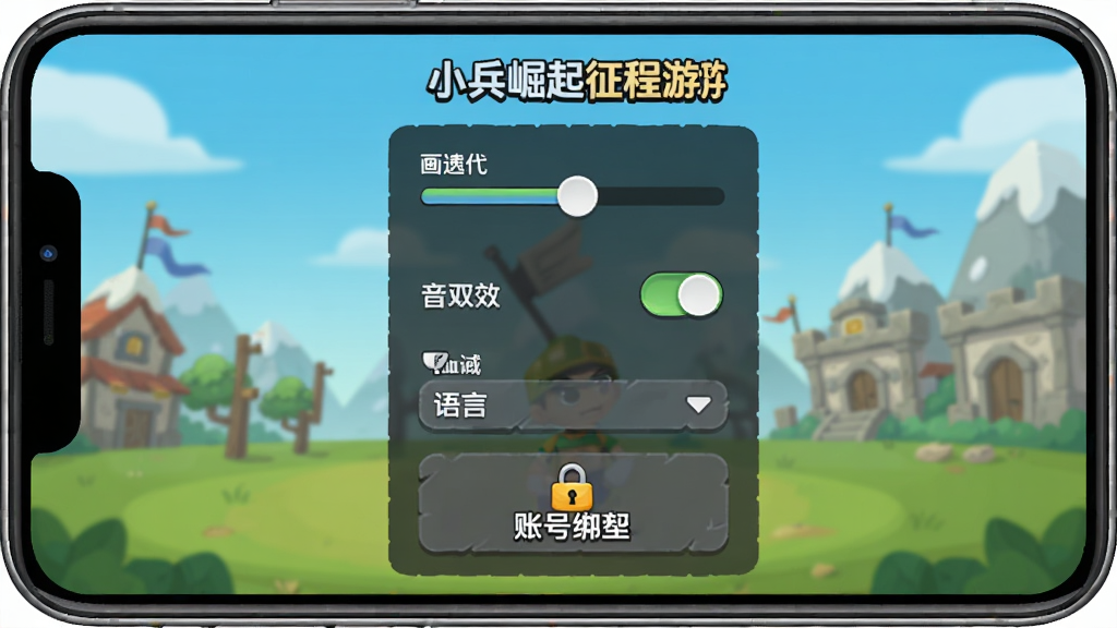 С������������Ϸ���ý��棬����Ϊ�ֻ���Ļչʾ���ʵ���ѡ�����Ϊ�������ò˵������Ϊ��࿨ͨUI��ϸ�ڰ������ʻ��顢��Ч���ء�����ѡ���˺Ű���ڣ����ʸ���ɾ��޶���Ԫ��