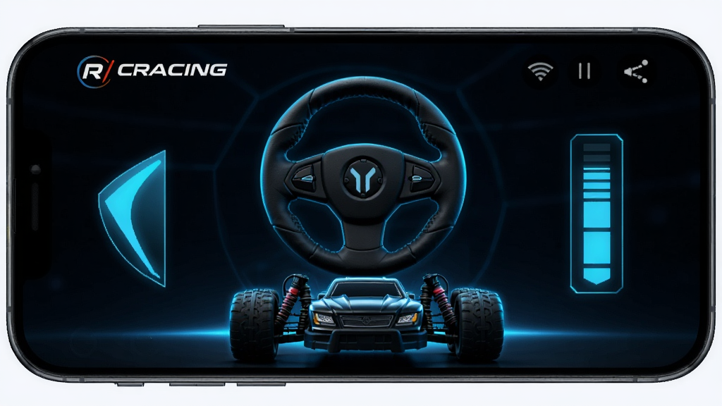R/CRACING ����ң�س� �ֻ��ٿؽ��� ���� �ֻ���Ļ��ʾң�ط����̺��ٶ��� ���� ���к���չʾ �Ű� ���Ƽ��� ��� ��ɫ�����޺����� ϸ�� ����ģ���ڵײ� ���� ���� �ɾ� �޶���Ԫ��