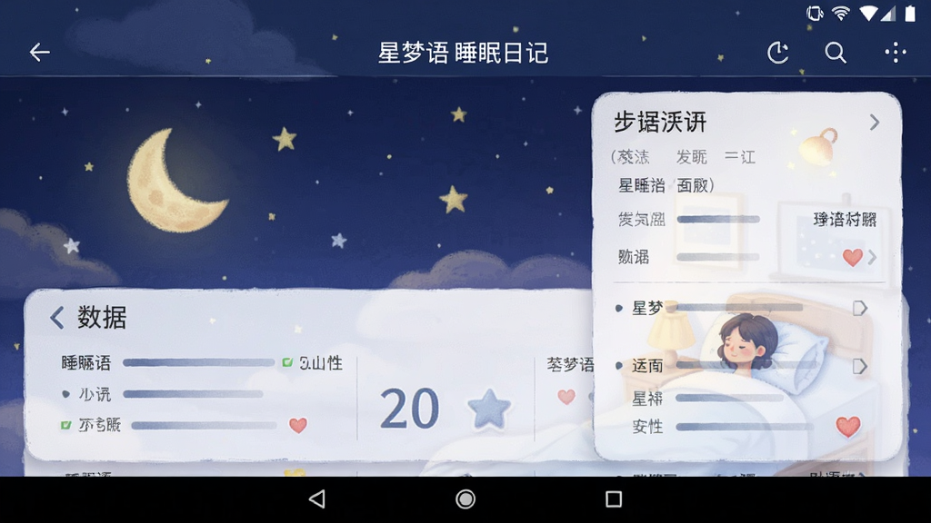 星梦语 睡眠日记 数据界面 安卓版