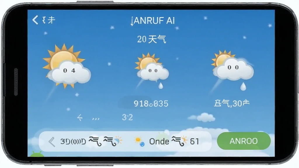 AI看天气 安卓版 天气预报界面
