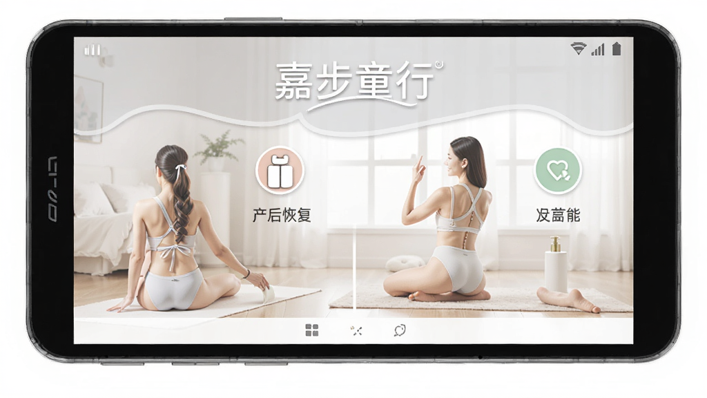 嘉步童行 产后恢复 功能界面 安卓版