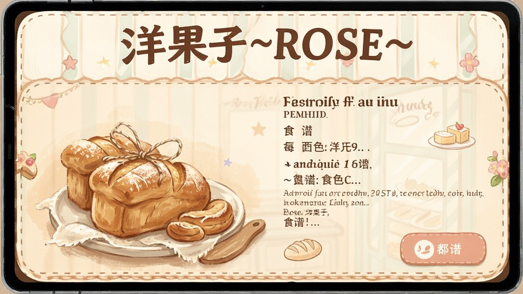 洋果子店ROSE~面包店 食谱 安卓版