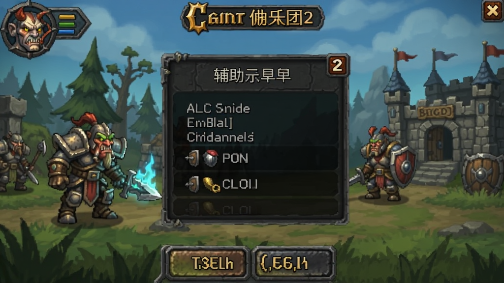 魔兽佣兵团2(辅助菜单) 安卓版 游戏界面