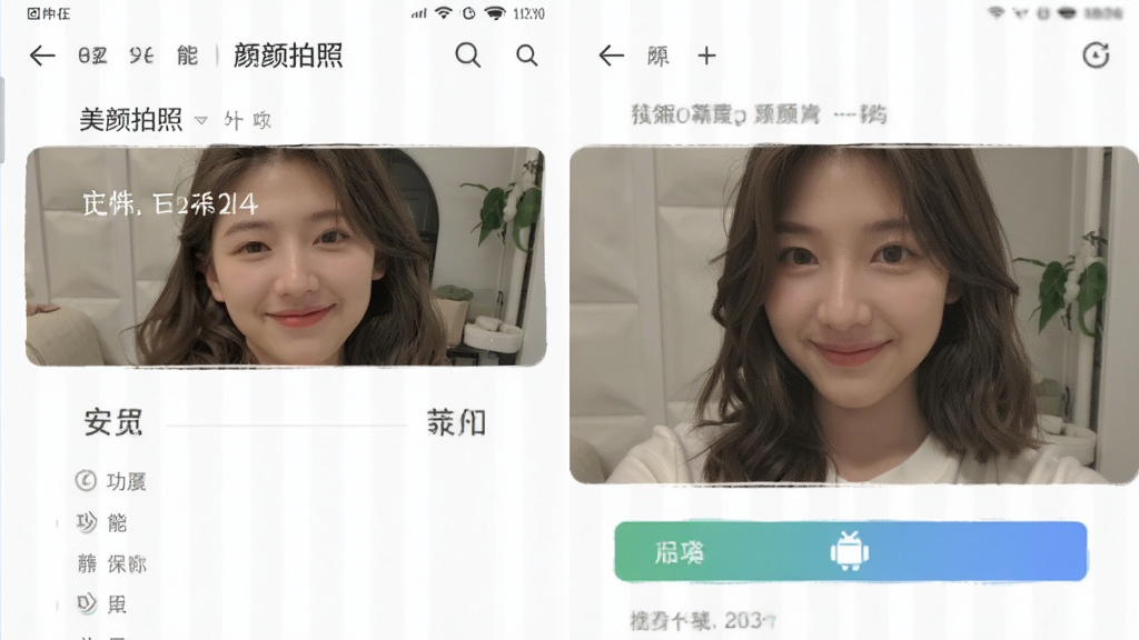 美颜拍照 安卓版 功能界面预览