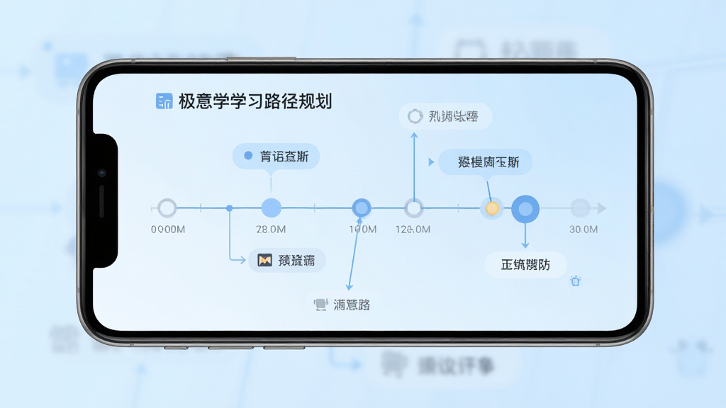 ����ѧѧϰ·���滮���棬�ֻ���Ļչʾʱ����������ڵ㣬����Ϊ����ɫ���䣬�Ű����룬��ƽ����񣬻����������ɾ�������