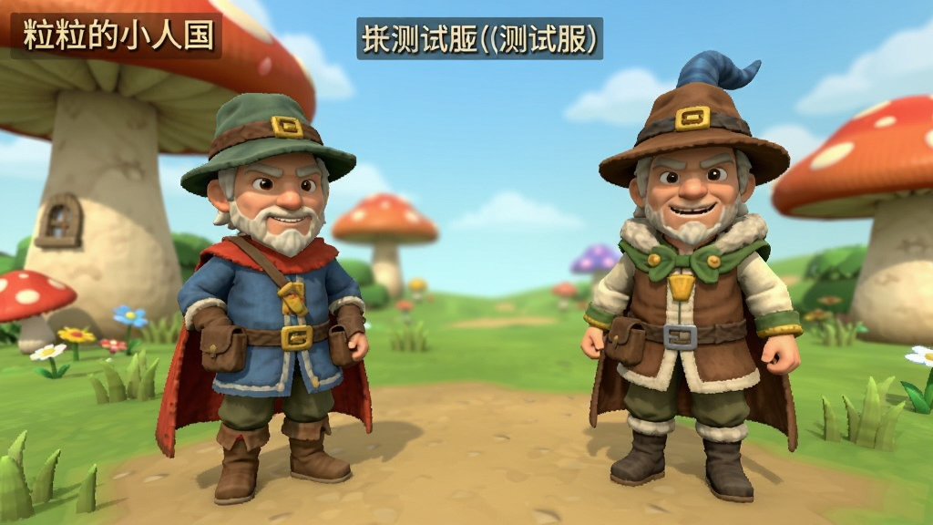 粒粒的小人国(测试服)游戏画面与角色装扮实拍图