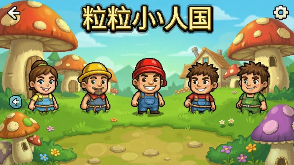 粒粒的小人国安卓版角色选择界面截图