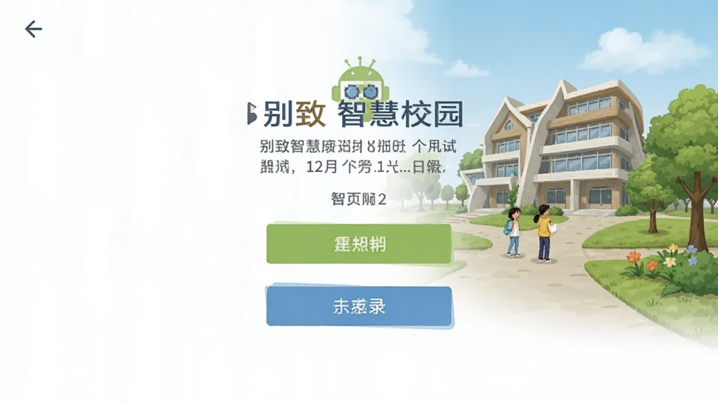 别致智慧校园 安卓版 登录界面 操作截图