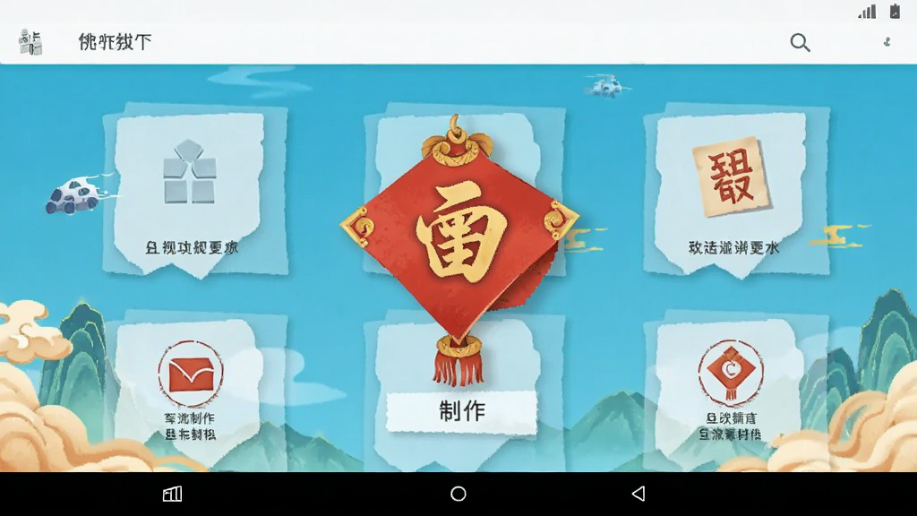 贺卡制作 功能界面 安卓版
