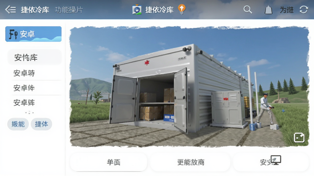 捷依冷库 安卓版 功能操作界面截图