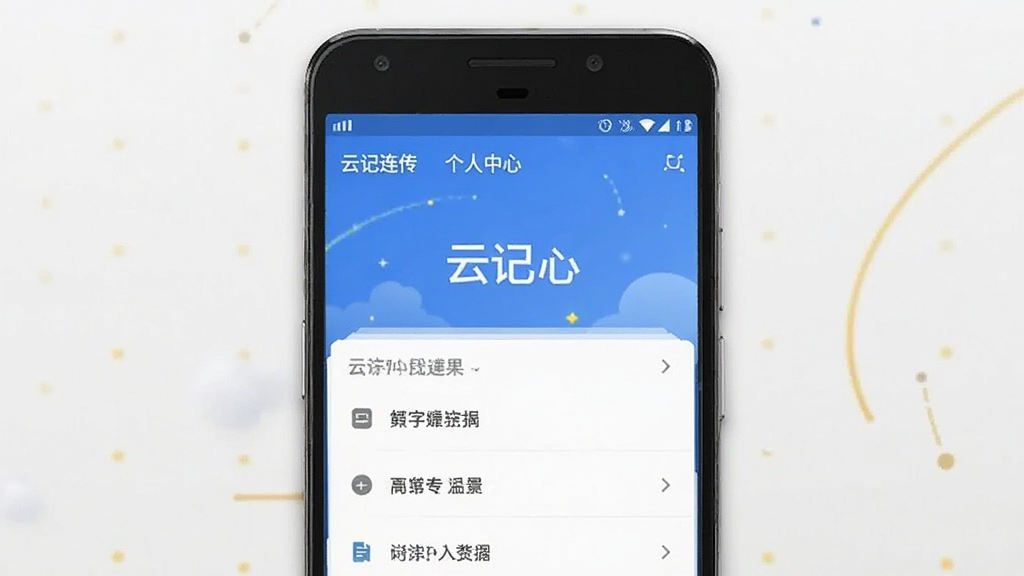 云记连传 个人中心页面 安卓版