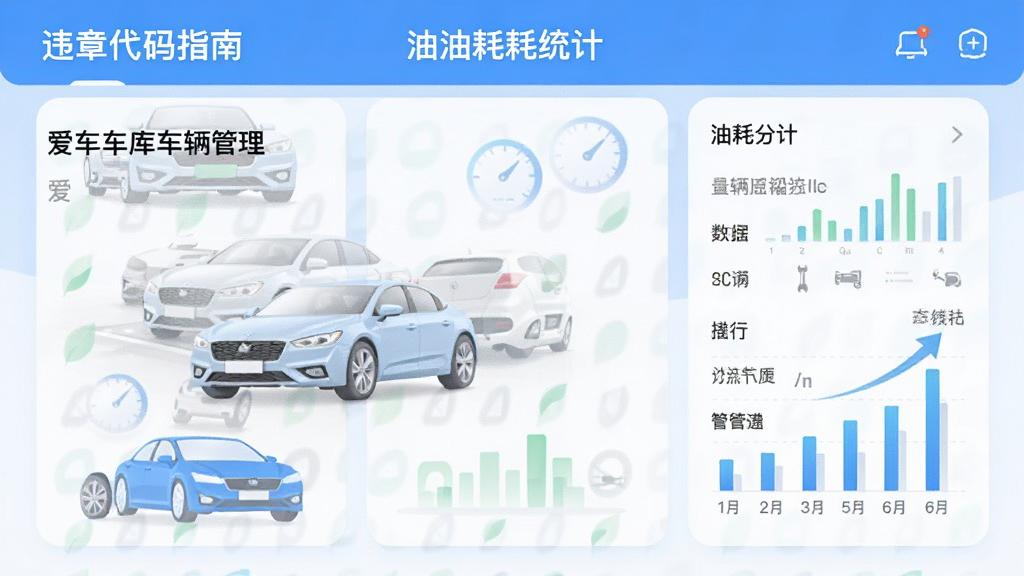 违章代码指南 爱车车库 车辆管理 油耗统计 界面 清爽 高画质