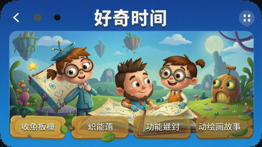 好奇时间 功能板块 动画绘本故事安卓版