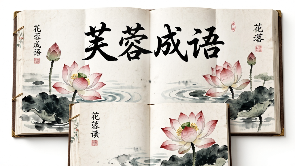 ��������Ϊһ��չ���Ĺŷ绨����ӣ���ҳ�ϻ��г�ˮܽ����������������ֲ��þ��жԳƹ�ͼ���Ű��Ϸ�Ϊ�������ơ�ܽ�س���鷨���壬�·�Ϊ�������ɻ��廭�����Ϊ���¹���ˮī��ϸ�ڰ���������������ֽ�ʸС�ī����Ⱦ�����ʸ���ɾ����޶���Ԫ��