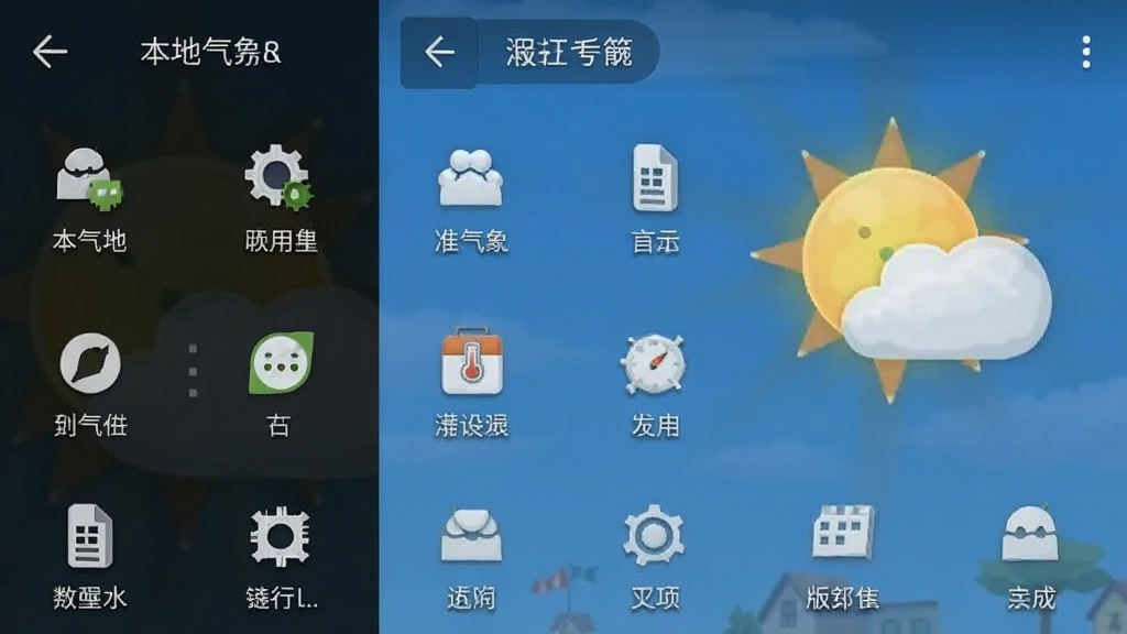 本地气象准时报 安卓版 功能界面截图