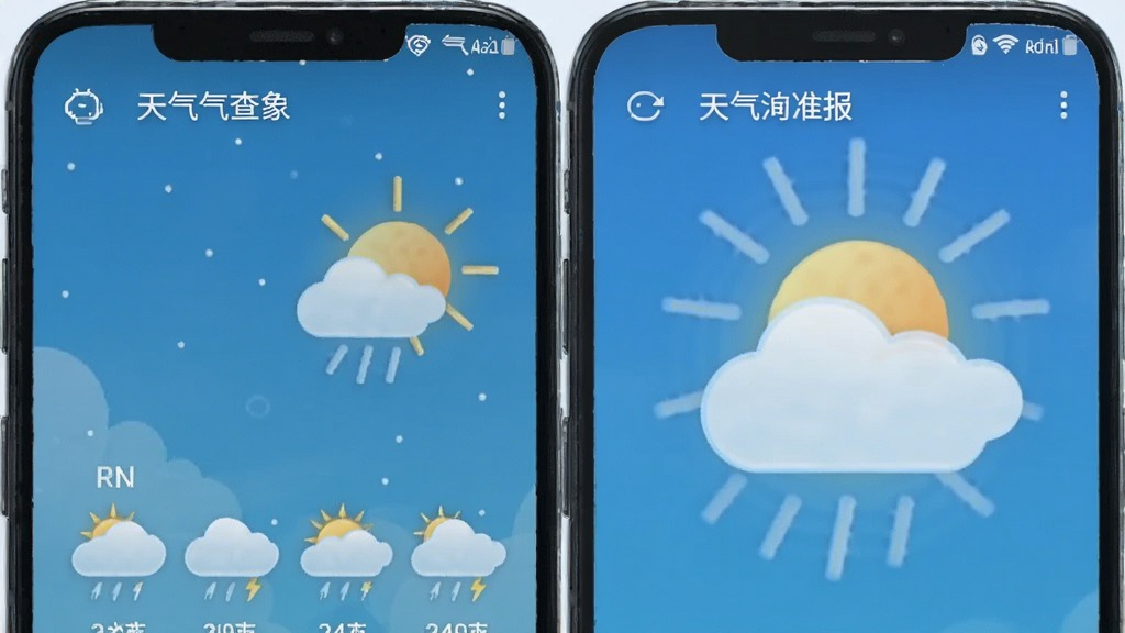 本地气象准时报 安卓版 天气查询工具界面
