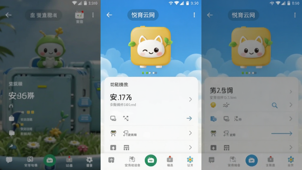 悦育云网 安卓版 功能操作 界面截图
