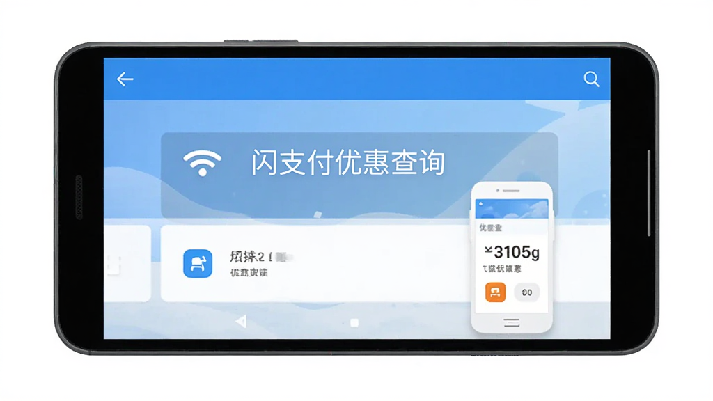 闪支付优惠查询 功能界面 安卓版