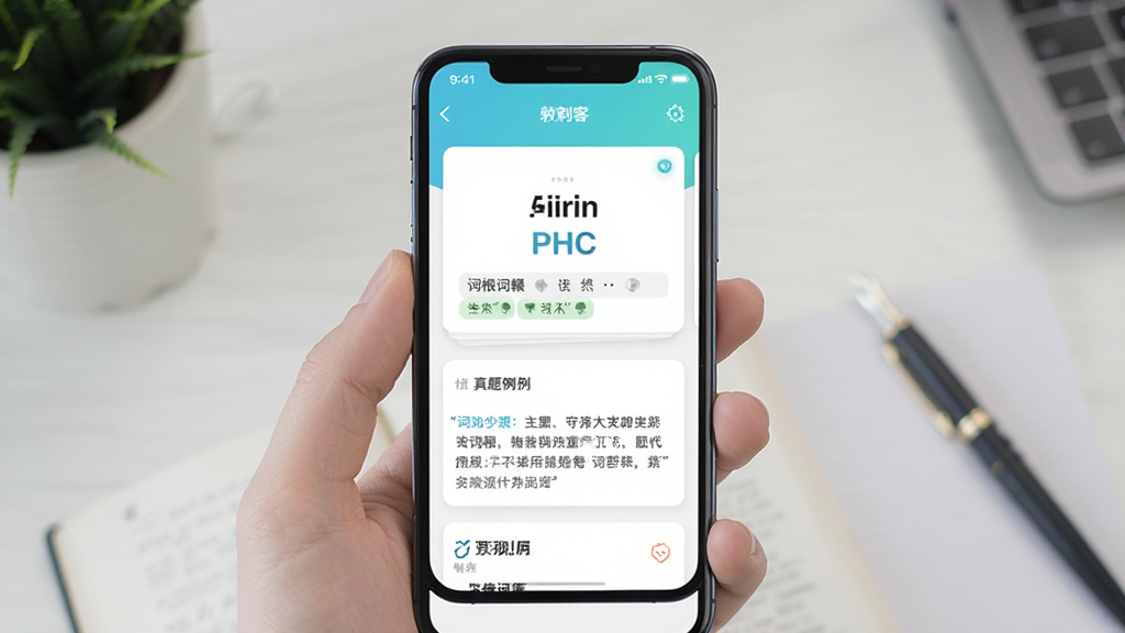 ���ʴ̿�app����չʾ������Ϊ�ֻ���Ļ�еı�����ѧϰҳ�棬���־����Ű棬��������£�ϸ�ڰ������ʿ�Ƭ���ʸ���׺��ע���������䣬���������ɾ��޶���Ԫ��