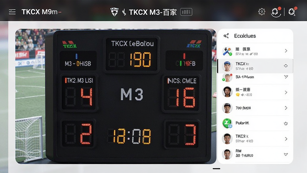 TKCX M3-百家 体育计分应用界面预览