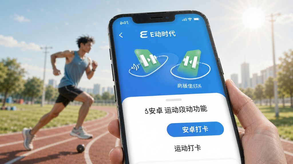 E动时代 安卓版 运动打卡功能展示