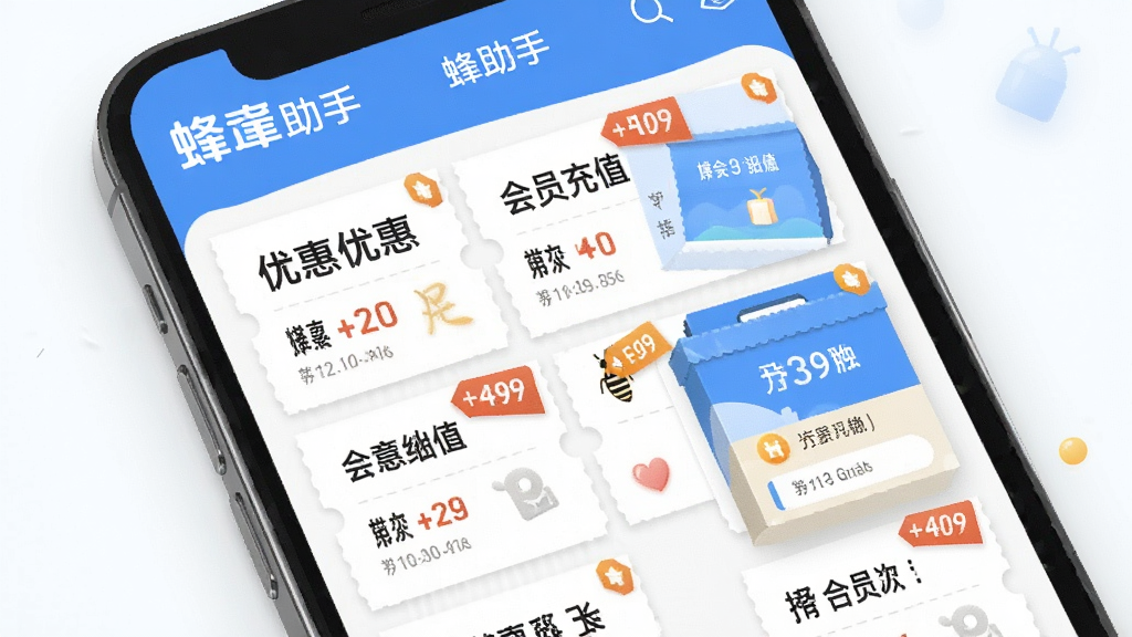 ������App��������չʾͼ������Ϊ�ֻ�������ʾ�����Ż�ȯ�ͻ�Ա��ֵѡ�����Ϊ�������У��Ű����룬�������������ϸ�ڰ����������֡�Logo���ۿ۱�ǩ�������������ɾ��޶���Ԫ��