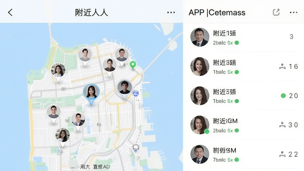 ����APP��������ҳ�棬��ͼ����ʾ����û�ͷ���ǣ��б�չʾ�����û�����������״̬���������¼�࣬���ʸɾ��޶���Ԫ��