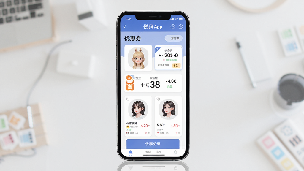 �ð�APP��ҳչʾ�Ż�ȯ��Ӷ����棬����Ϊ�ֻ���Ļ�����־��У��Ű�����������ִ���Լ��ϸ�ڰ�����Ʒ��Ƭ���Ż�ȯ��ǩ��Ӷ�����֣����ʸ��壬�ɾ����޶���Ԫ��