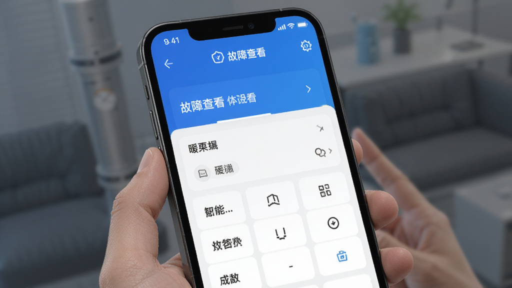 暖通智能app 故障查看 界面