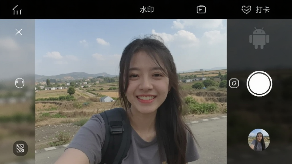 AI水印相机-水印打卡 安卓版 拍照界面