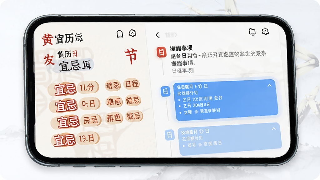 ������������Ӧ�������棬����Ϊ�ֻ���Ļչʾ�����˼����ճ��б����������·������Ű������ʾũ���������˼ɱ�ǩ���Ҳ���ʾ�����������Լ���£�ϸ�ڰ�����ͳ��ɫ����ͼ������ɫ�ճ�ɫ�飬�����������ɾ����޶���Ԫ��
