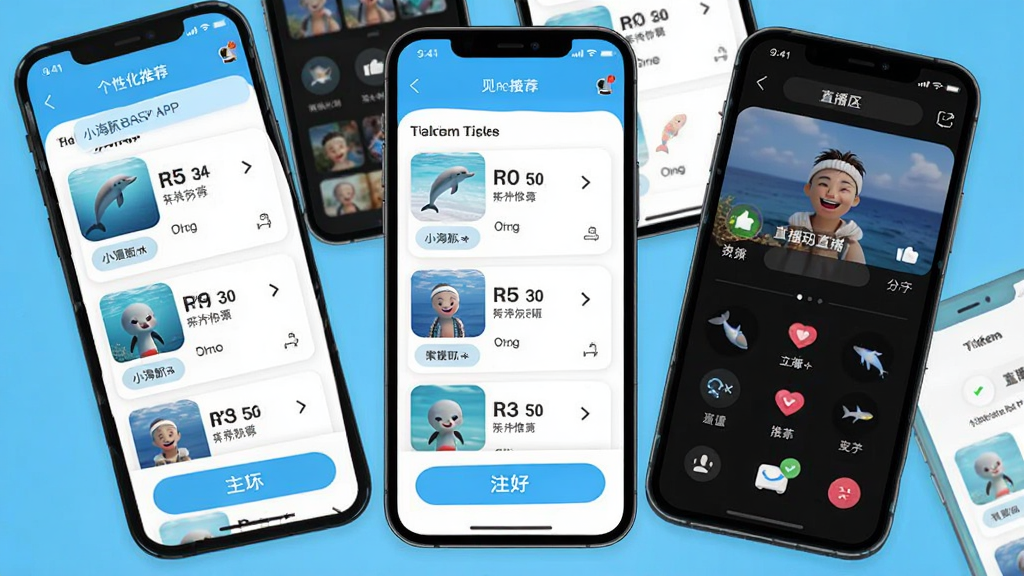 С��������APP���ܽ��棬�������ֻ���Ļ��ʾ���Ի��Ƽ��б���ֱ���������棬����Ϊ�ಿ�ֻ�����չʾ���Ű���ã����Ϊ�������죬ϸ�ڰ����Ƽ���ǩ�ͻ�����ť�����ʸ��壬�ɾ����޶���Ԫ��