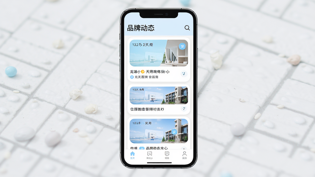 ����С��Ӧ��Ʒ�ƶ�̬ҳ�棬����Ϊ�ֻ�������չʾ��Ϣ����Ƭ�б�������Ϊ����������д��Ʒ�ƶ�̬�����в�����ͼ�Ŀ�Ƭ���ײ������������Ϊ����ǳɫ��ƽ����ϸ�ڰ���Բ�ǿ�Ƭ��������׺�������������֣����ʸɾ��޶���Ԫ��