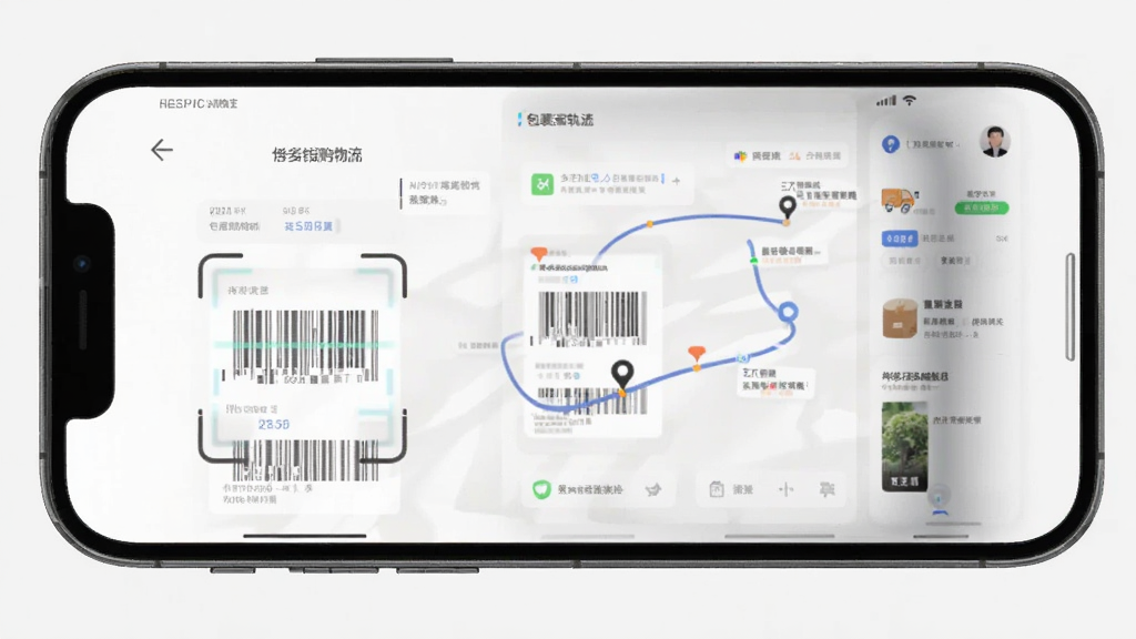 ���ʡǮ��������ѯ���棬�ֻ�ɨ�����浥���룬��Ļ��ʾ��������켣����������������Լ���񣬻��ʸɾ�