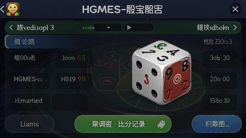 HGMES-骰宝 安卓版 比分记录界面