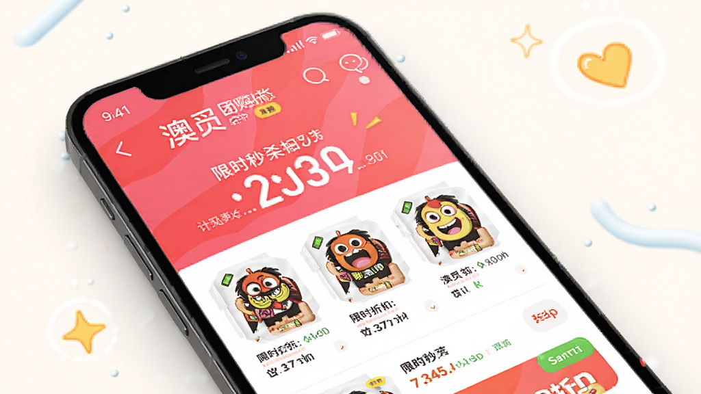 ����APP�Ź���ɱҳ��չʾ���ֻ�������ʾ��ʱ�ۿ���Ʒ�͵���ʱ���������÷�񣬸��廭��