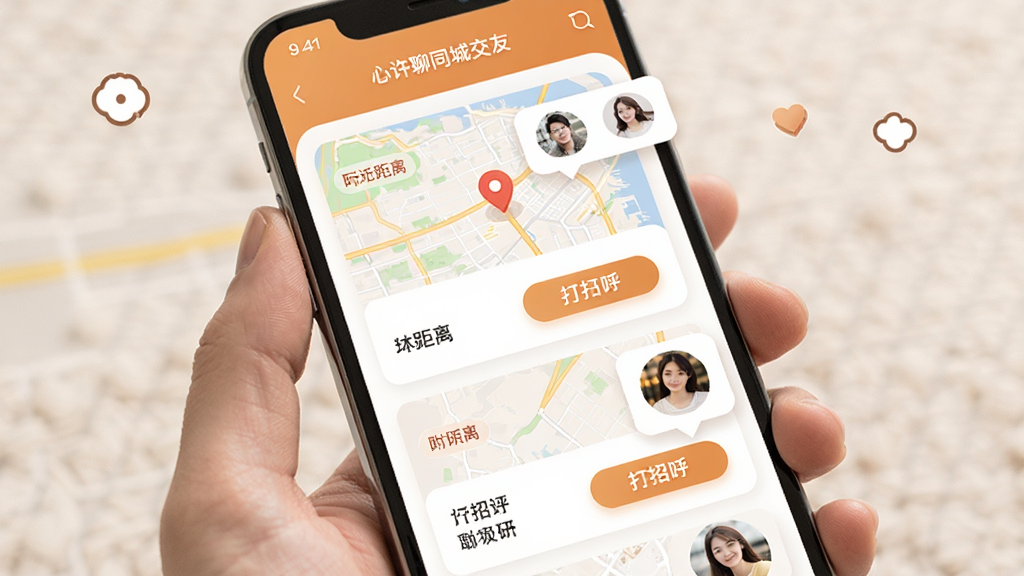 ������ͬ�ǽ���ҳ�棬�ֻ���Ļ��ʾ��ͼ��λ�븽���û�ͷ�����ݣ�����Ϊ������Ƭʽ�б����Ű�������£������ů�罻�У�ϸ�ڰ��������ǩ����к���ť�������������ɾ��޶���Ԫ��