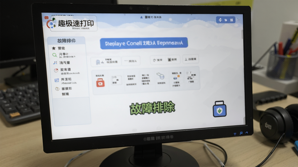 趣极速打印 故障排除 操作界面