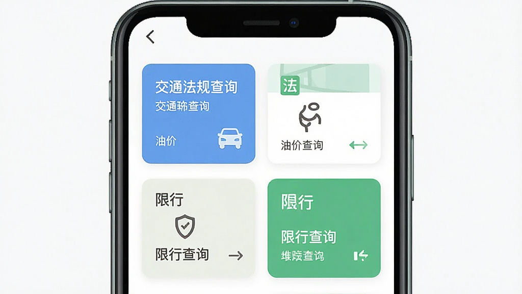 ��ͨΥ�¿۷�ָ�����������棬�ֻ���Ļ��չʾ��ͨ�����ѯ���ͼ۲�ѯ�����в�ѯ��ģ�鿨Ƭ�������������Ű����룬��ƽ�����ϸ�ھ��£������������ɾ����޶���Ԫ��