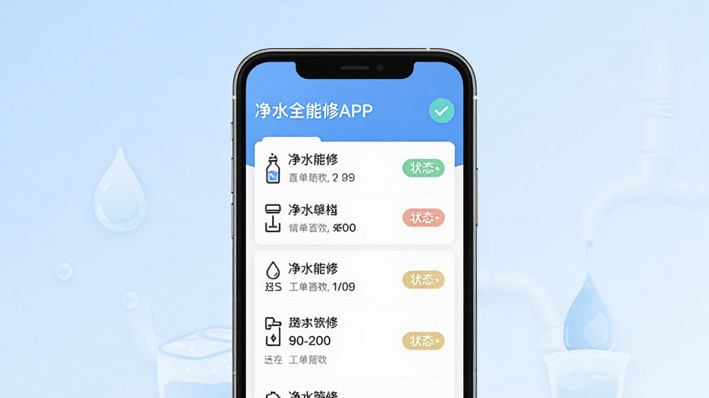 ��ˮȫ����APP������������չʾ���ֻ���Ļ���У�����Ϊǳ��ɫ���䣬��������չʾ�����б���״̬��ǩ����������񣬻��ʸɾ��޶���Ԫ��