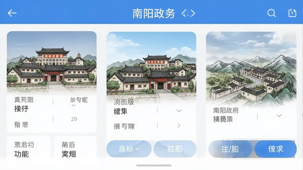南阳政务 安卓版 功能界面