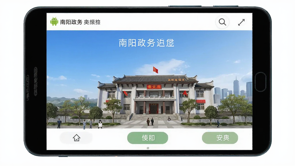 南阳政务 安卓版 操作界面