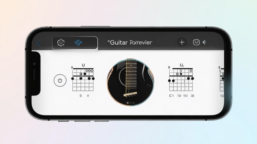 ������guitar���Ҳ�ѯ���棬�ֻ���Ļ����ʾ��������ָ��ͼ���������ǳɫ���Ű����࣬����Ԥ��ͼ