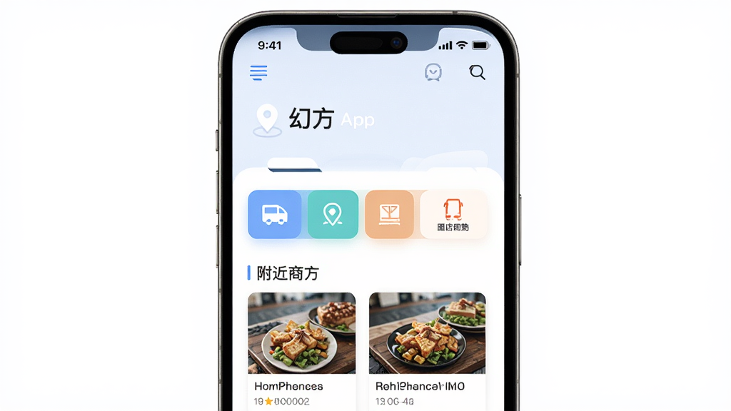 �÷�APP��ҳչʾͬ��վ���Զ���λ�������̳��Ź��Ƶ����ȹ�����ڵĽ����ͼ������Ϊ�ֻ���Ļ�����־��У��Ű�����������Լ�ִ���ϸ�ڰ�����λͼ�ꡢҵ����ఴť�͸����̼��б������ʸ��壬�ɾ����޶���Ԫ��