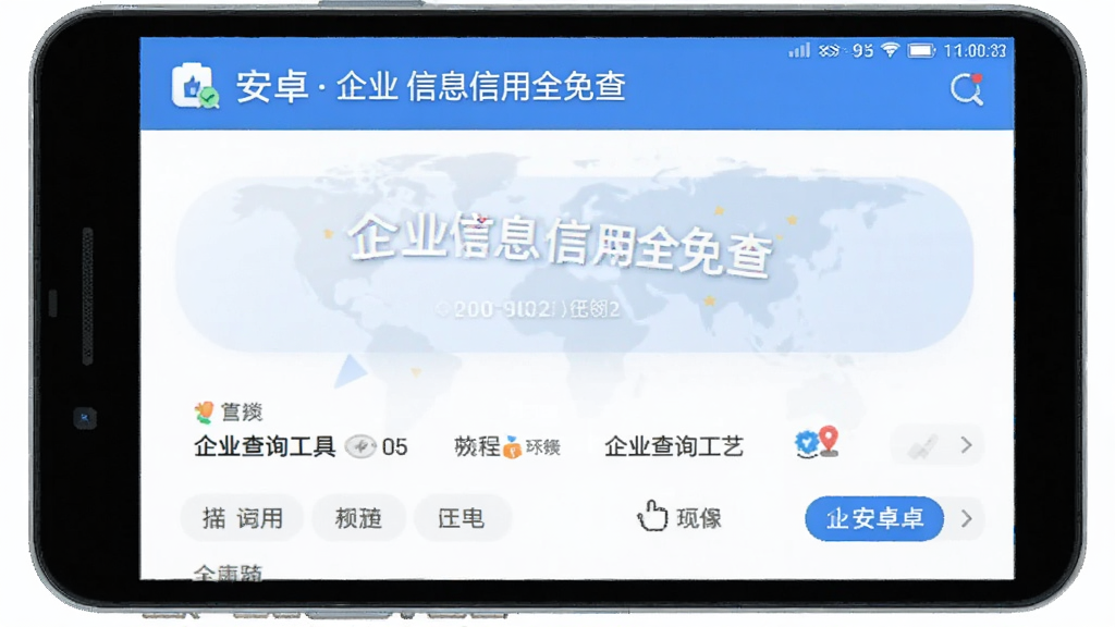 企业信息信用全免查 安卓版 企业查询工具界面
