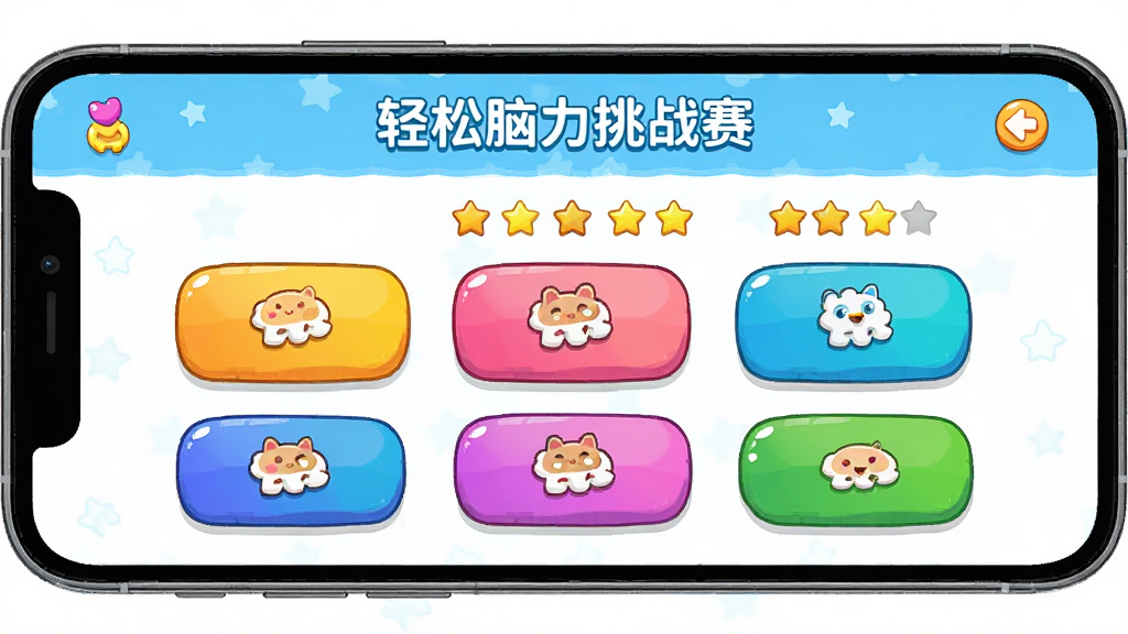 ����������ս����Ϸ�����棬����Ϊ�ֻ���Ļ����ʾ���ǹؿ�ѡ��ҳ�棬���־��У��Ű��࣬������¿�ͨ��ϸ�ڰ�����ɫ�ؿ���ť��������ǣ����ʸ��壬�ɾ����޶���Ԫ��